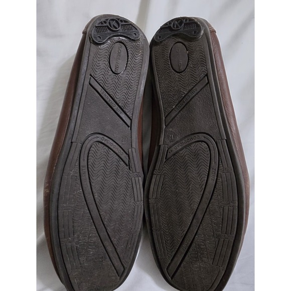 Florsheim Men's Penny Loafers Brown Leather Driving Racing Shoes Size 12 - Picture 2 of 7